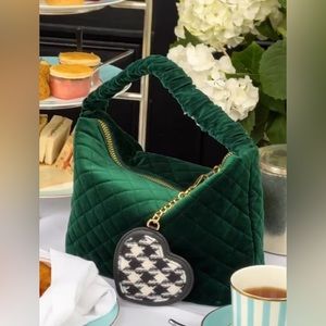 Stoney Clover Lane Destination London Emerald Scrunch Bag